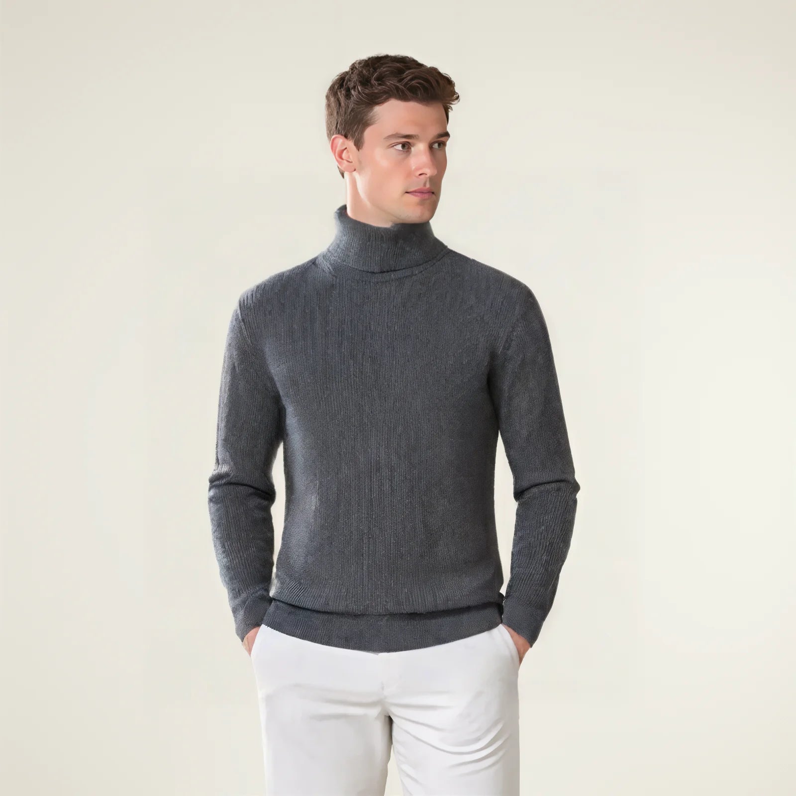 Marcello Ribbed Turtleneck