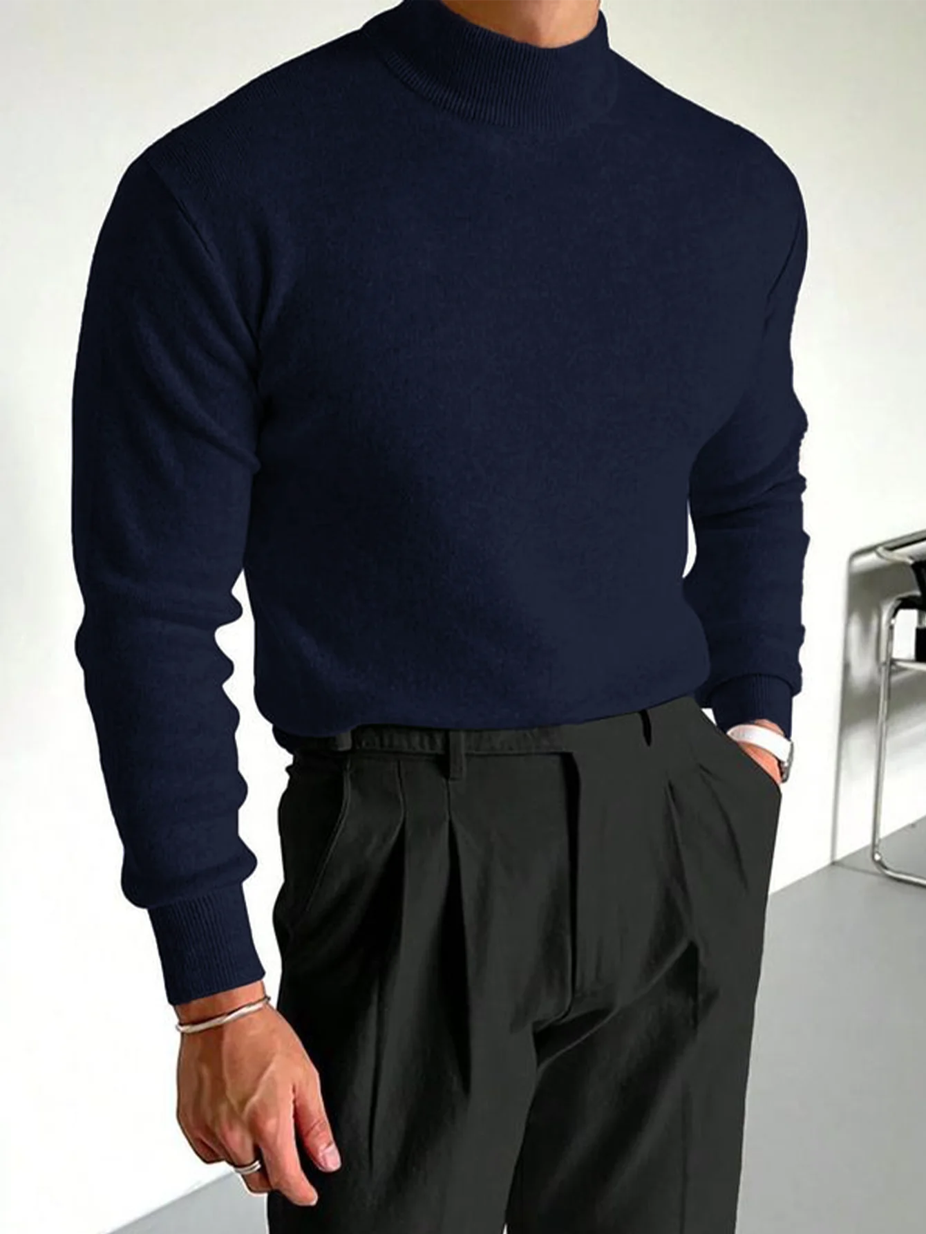 Stefansson Mock Neck Sweater