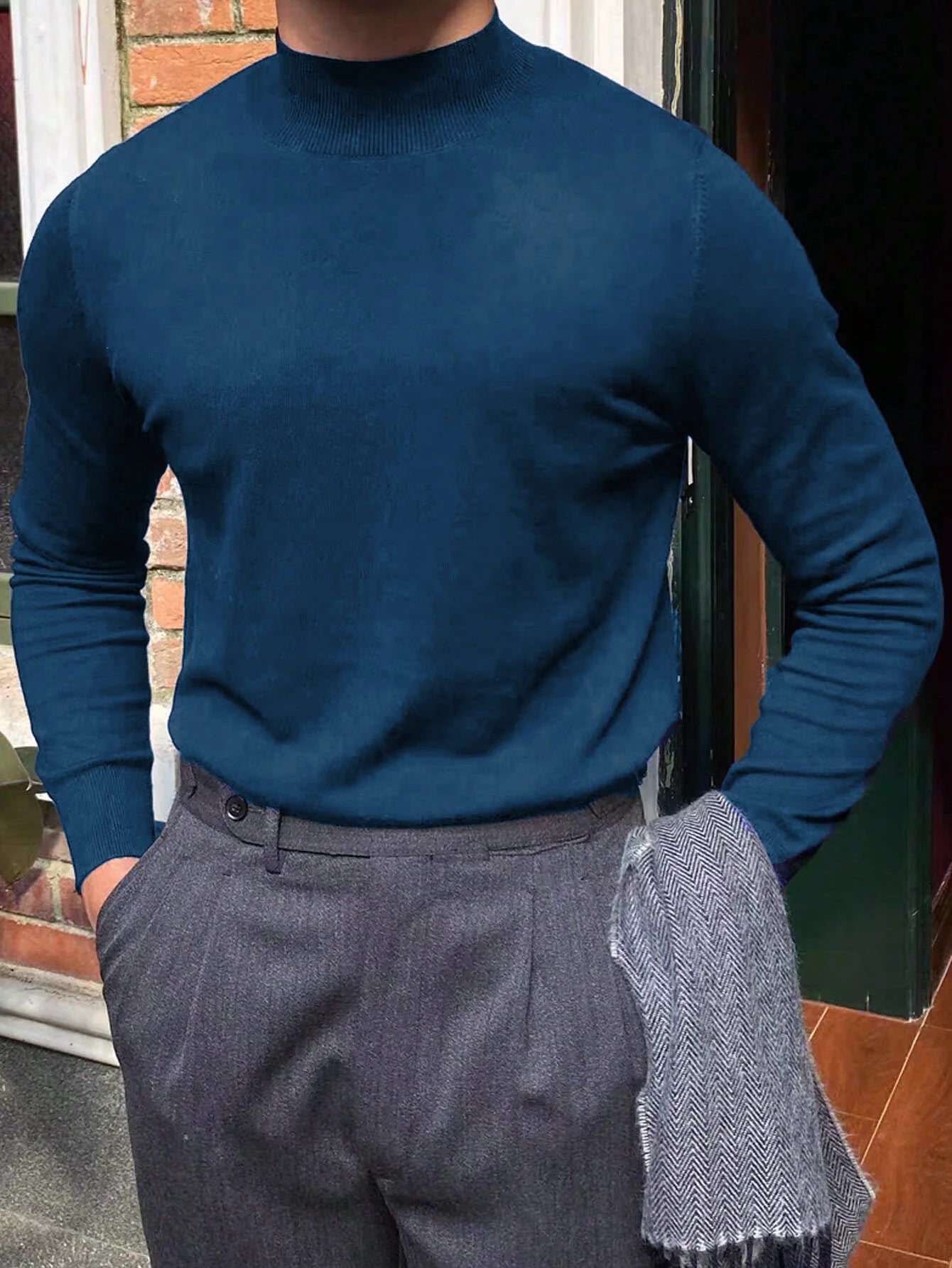 Stefansson Mock Neck Sweater