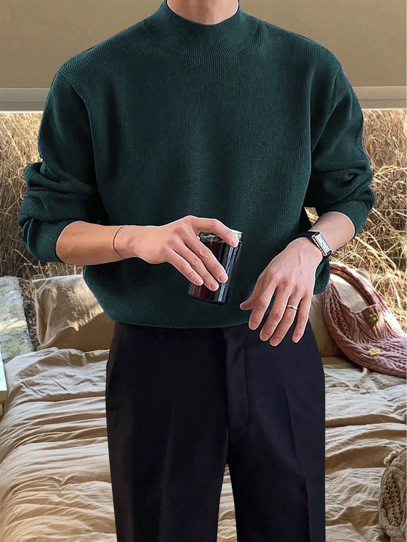 Stefansson Mock Neck Sweater